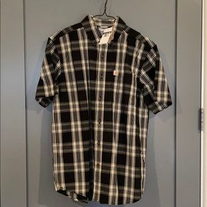 Carhartt Men's MEDIUM Button Down Short Sleeve NWT